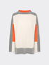 Farbblock-Wollpullover image number 4