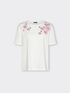 Camiseta de algod&oacute;n con bordados florales image number 4