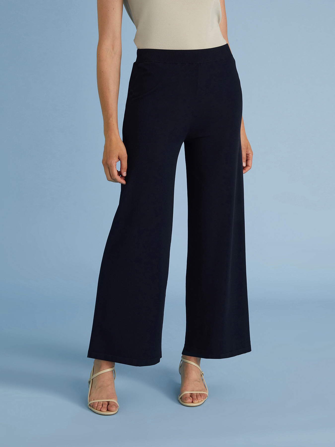 PANTALON TRICOT EN CR&Ecirc;PE DE VISCOSE image number 5