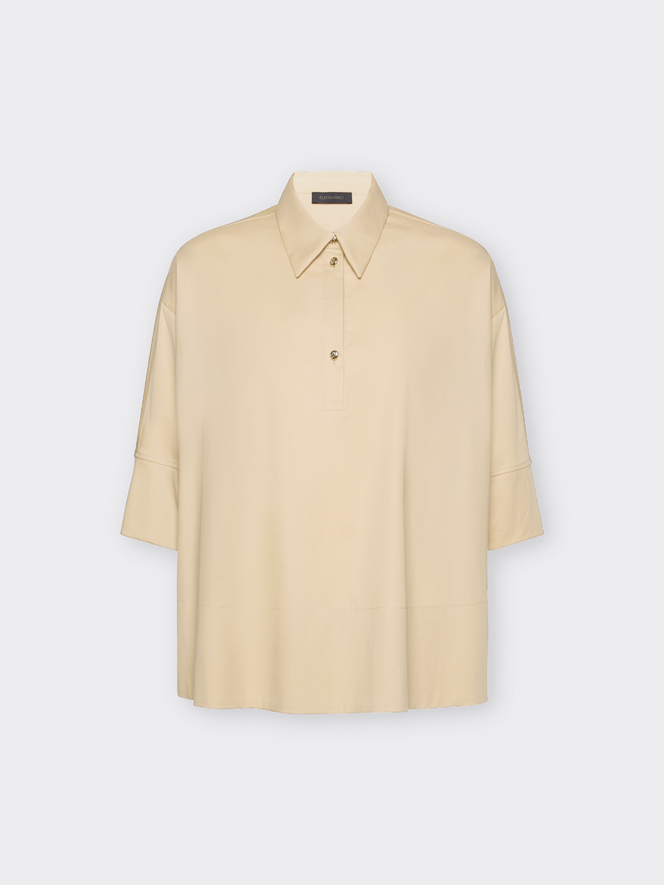 Blusa over in due tessuti image number 4