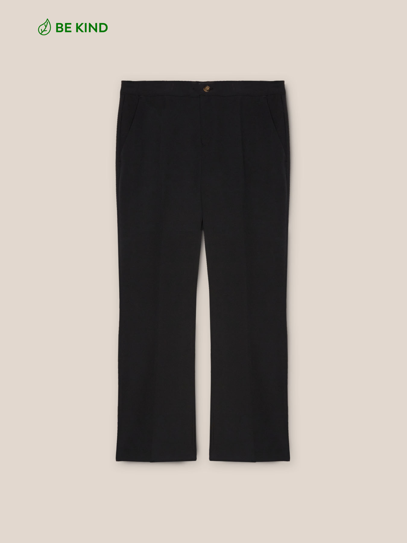 Kick flare trousers from recycled fibres image number 4