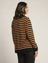 Striped turtleneck sweater image number 1