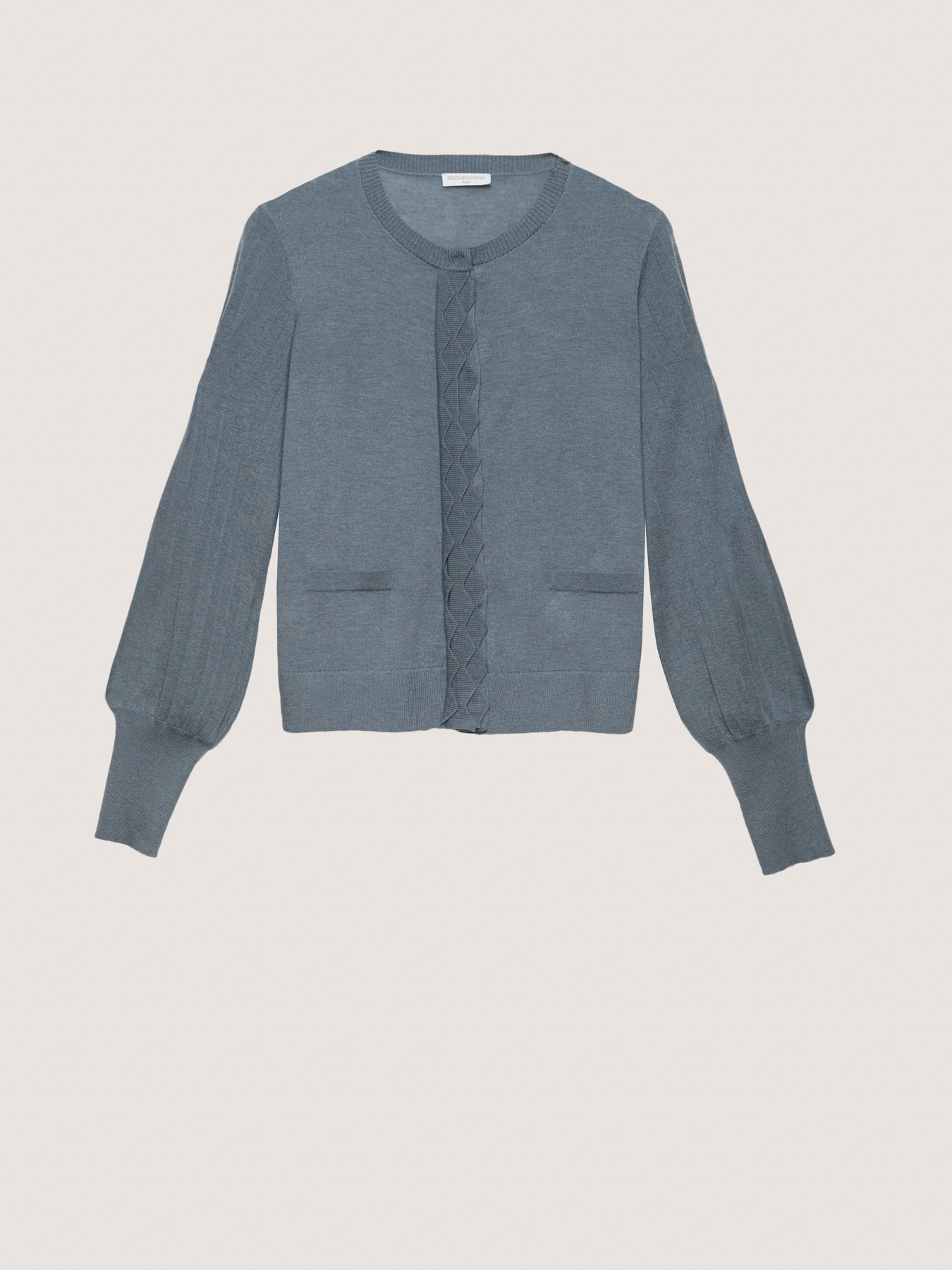 WOOL AND SILK ORIGAMI CARDIGAN image number 4