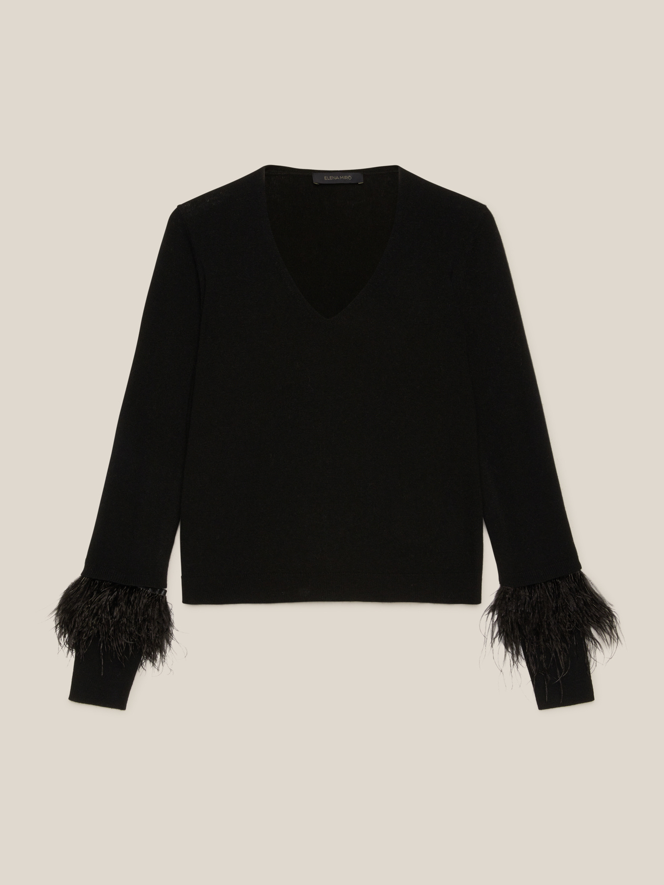 MAGLIA A V CON PIUME image number 4