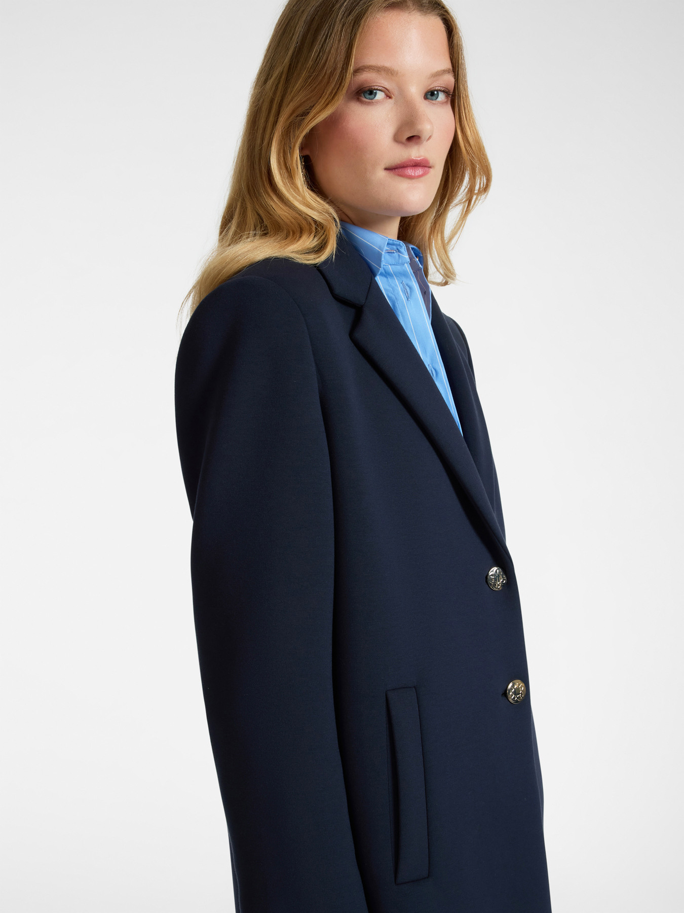 Scuba fabric coat image number 2