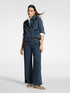 Jeans wide leg con profili laterali,  "Wanda" image number 0