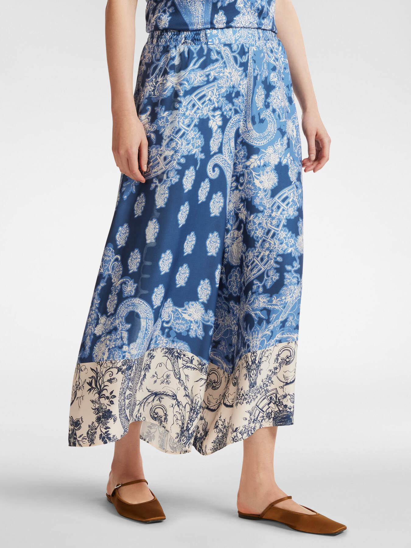 Pantalon large imprimé image number 2