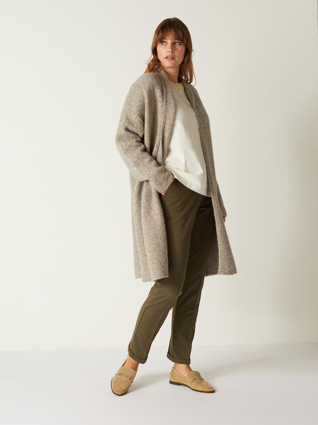 FLEECE FABRIC CHINOS image number 0