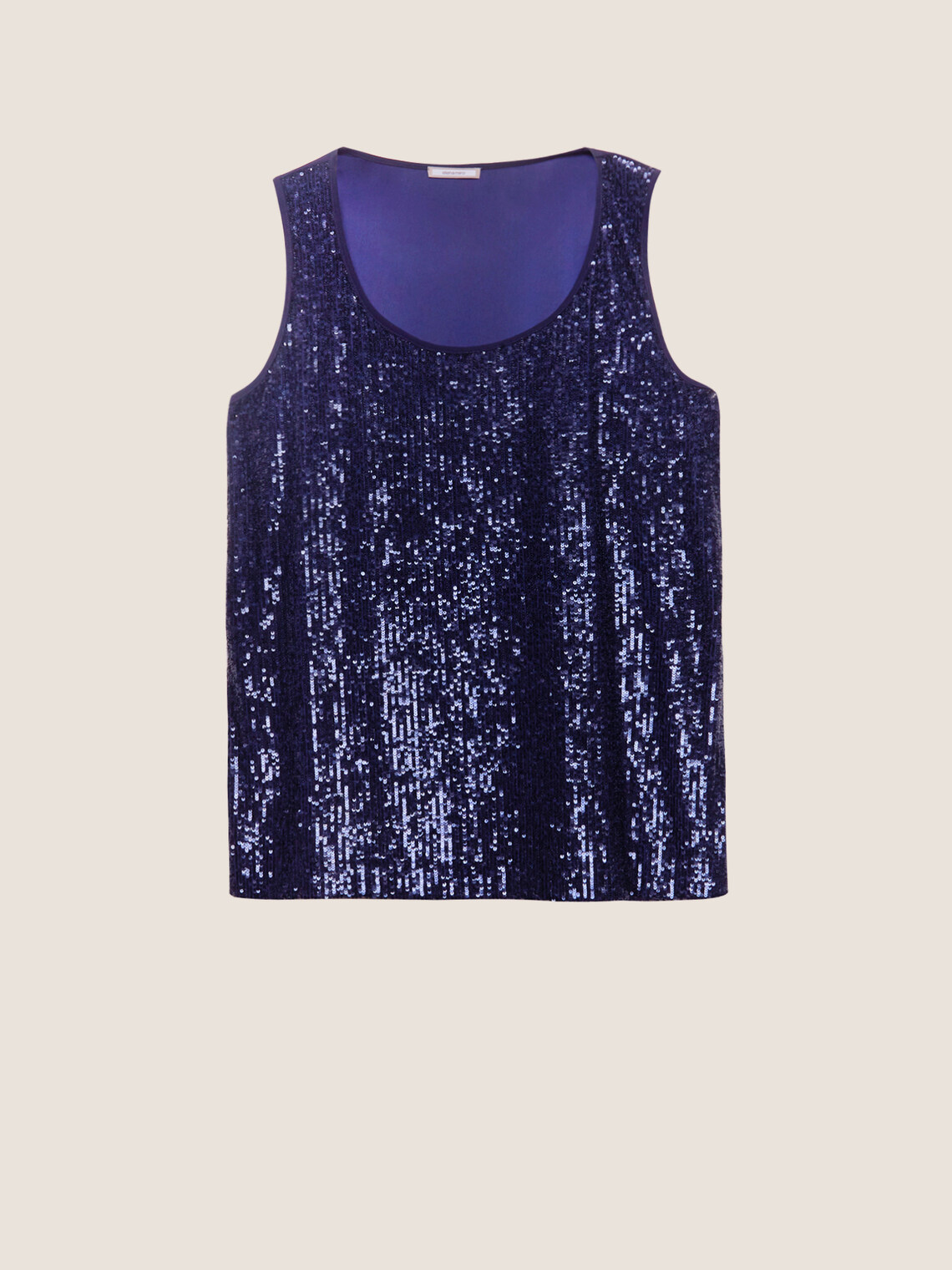 navy blue sequin top