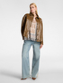 Boxy coat with craquel&eacute; effect image number 2