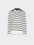Striped viscose blend jumper image number 4