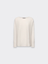 Maglia in pura lana scollo barchetta image number 4