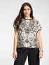 Printed viscose t-shirt image number 4