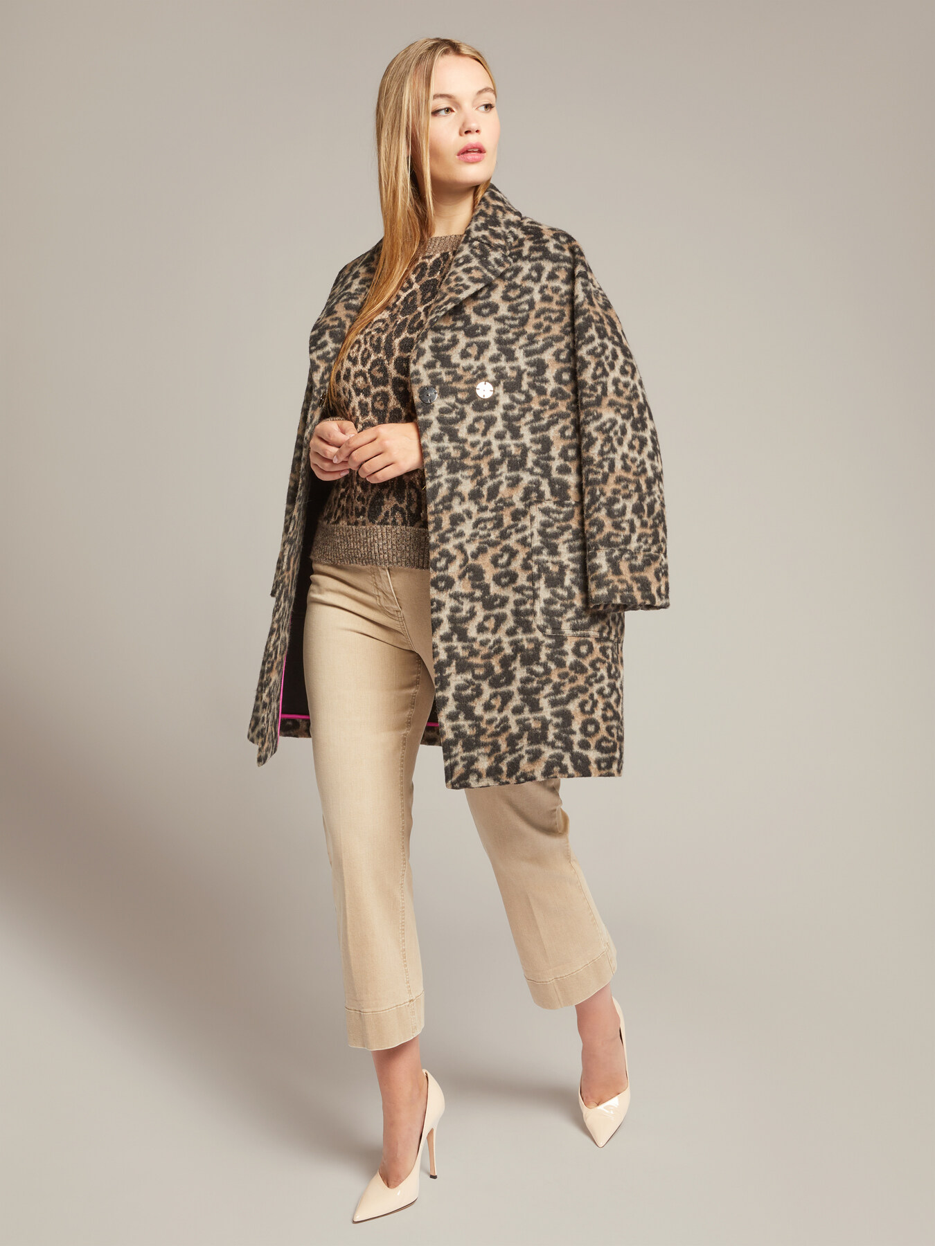 Mini pull en jacquard animalier image number 2