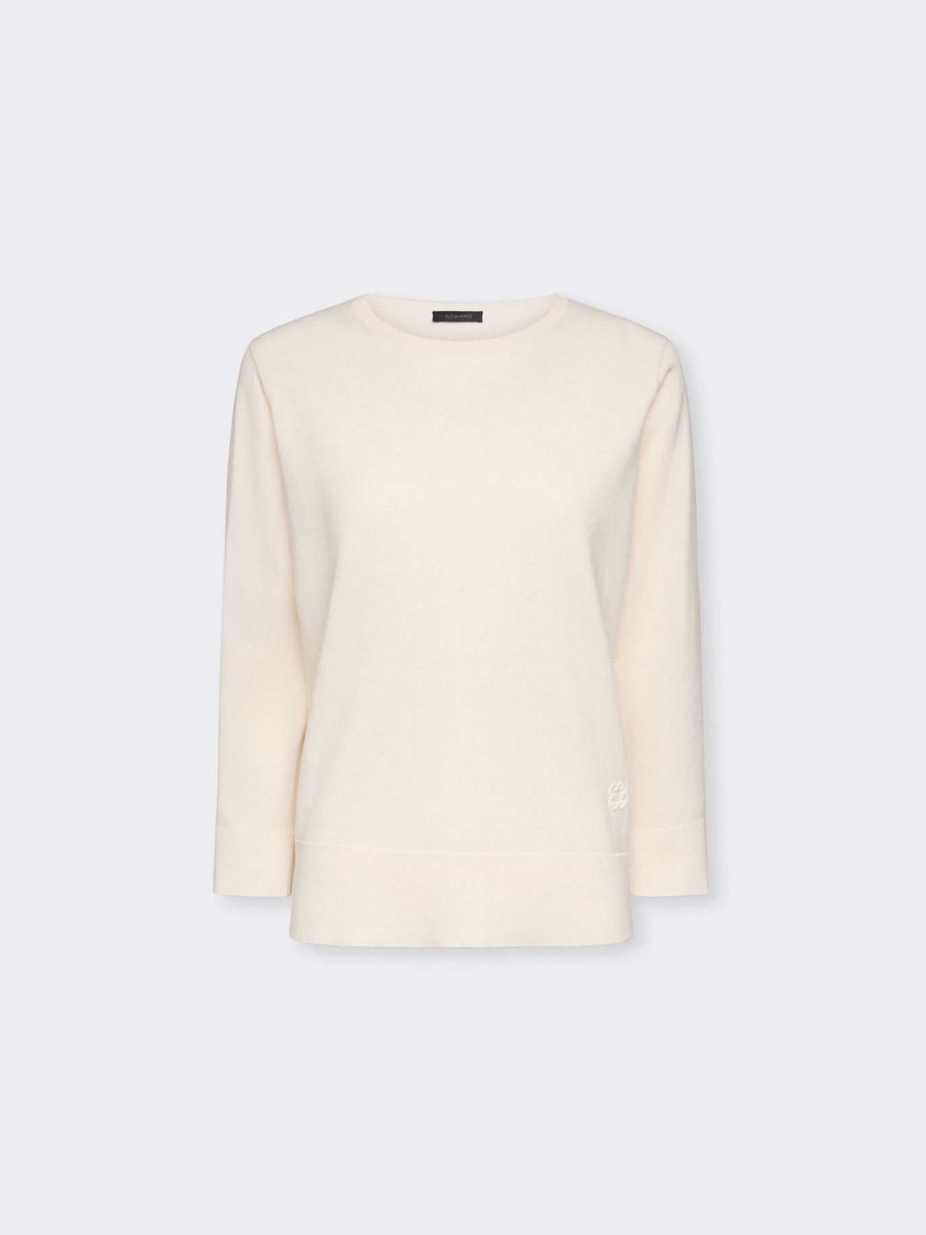 Sporty crew neck sweater image number 4