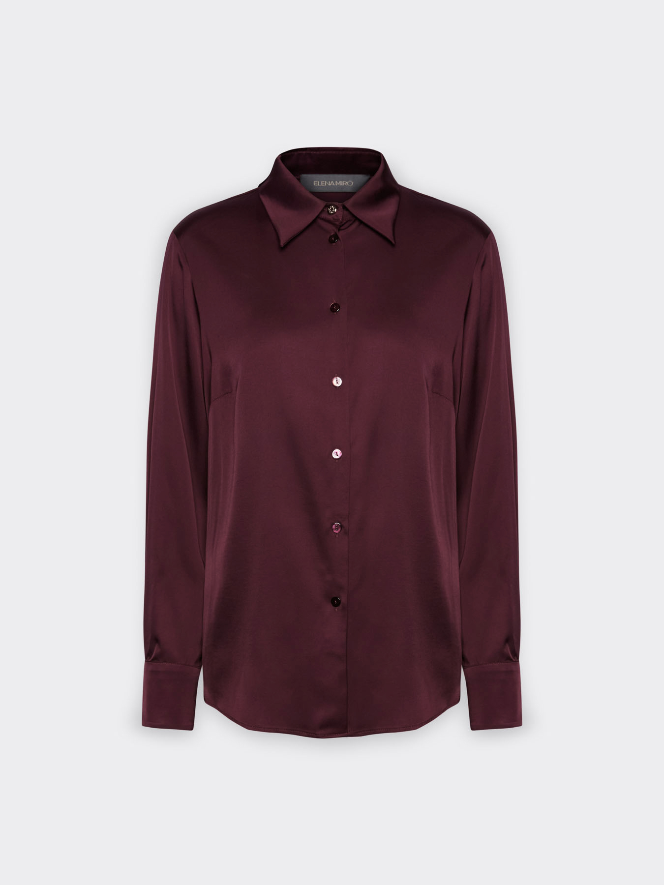 Camicia in raso di viscosa stretch image number 4