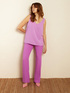 STRAIGHT-LEG ENVER SATIN CADY TROUSERS image number 0