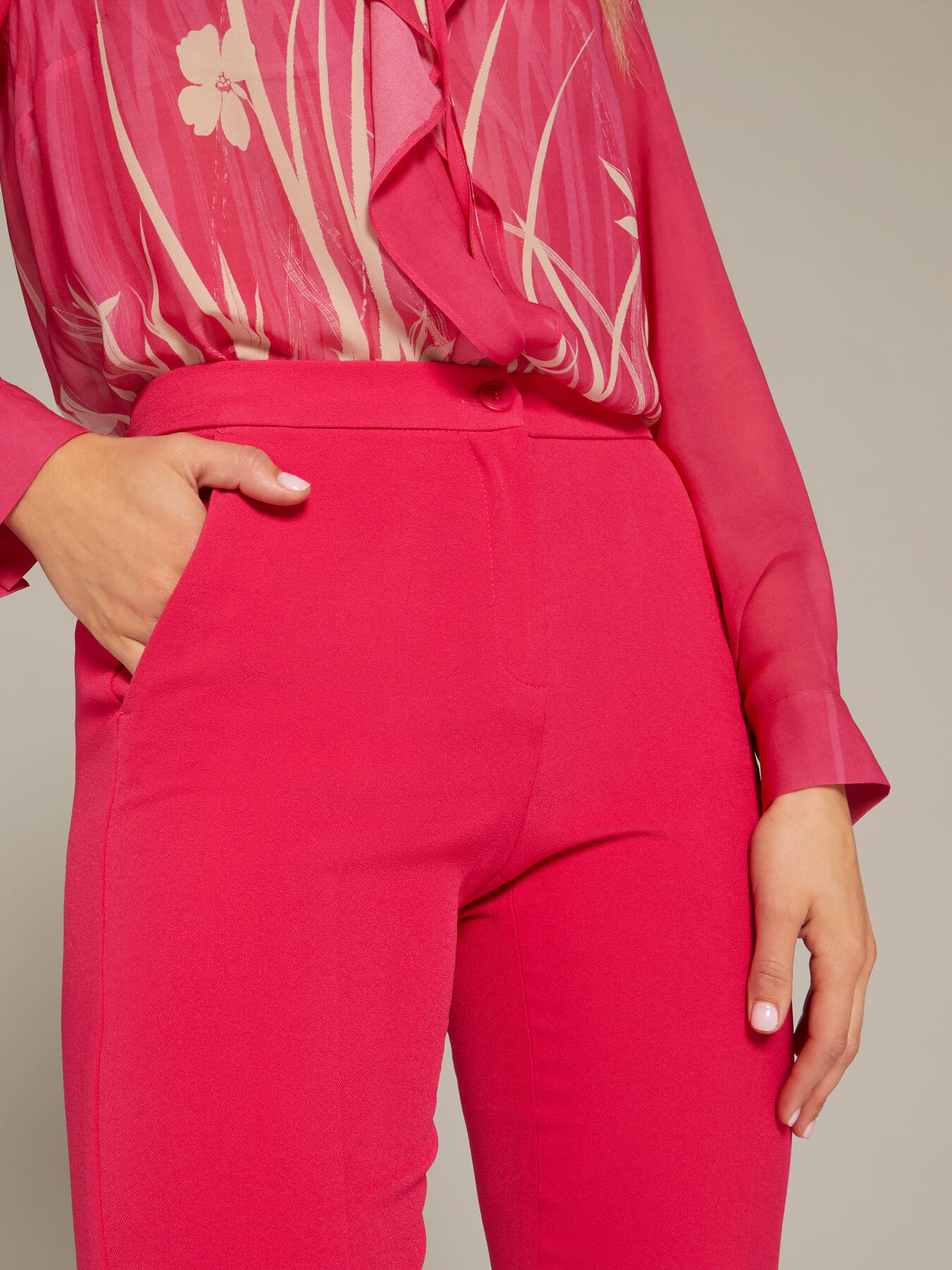 Kick flare trousers from recycled fibres image number 3