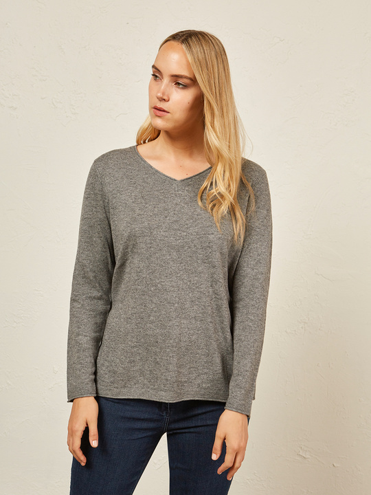 Elenamiro&nbsp;: Chandail avec applications Gris_1