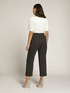 Cropped sateen trousers image number 1