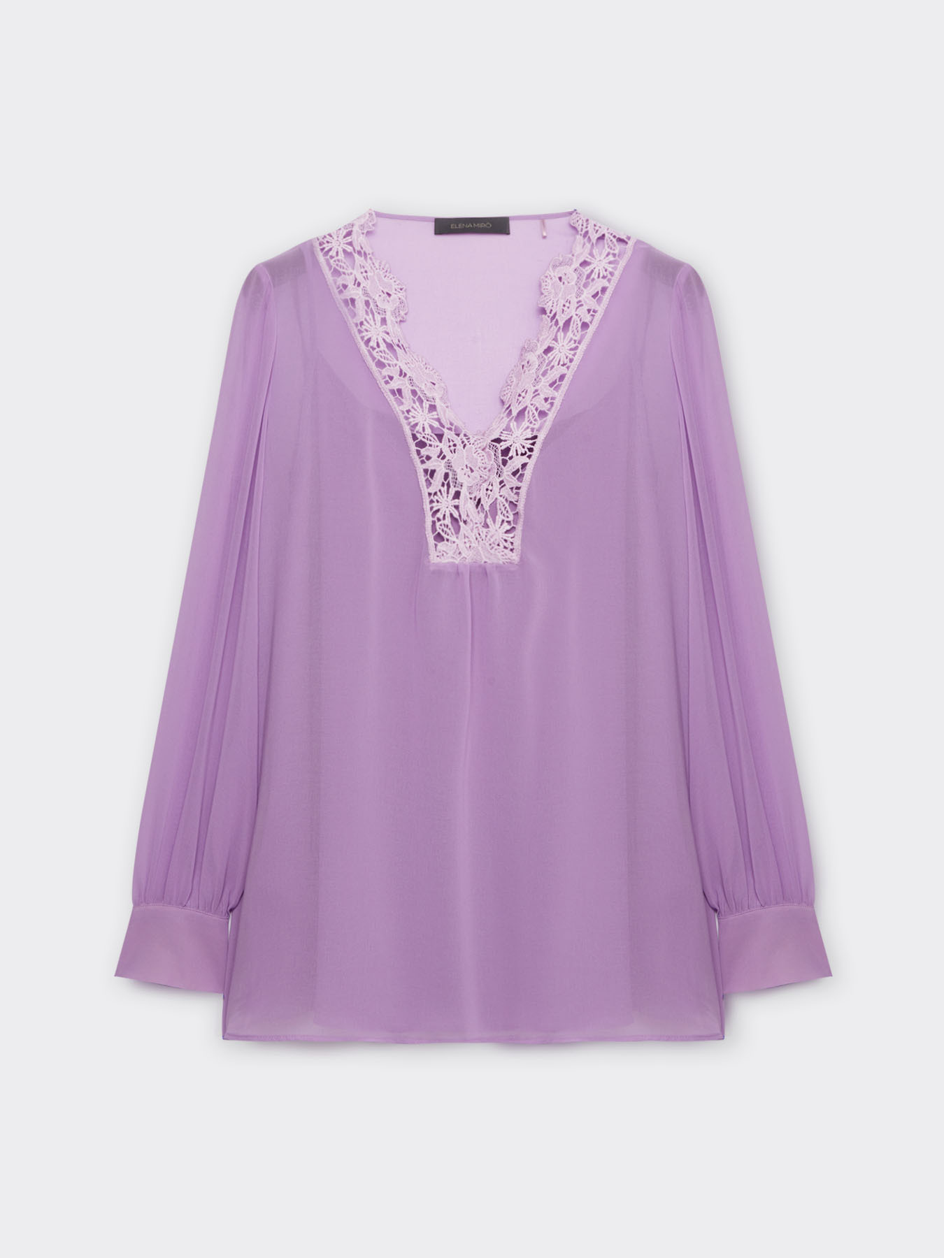 Blouse avec dentelle macram&eacute; image number 4