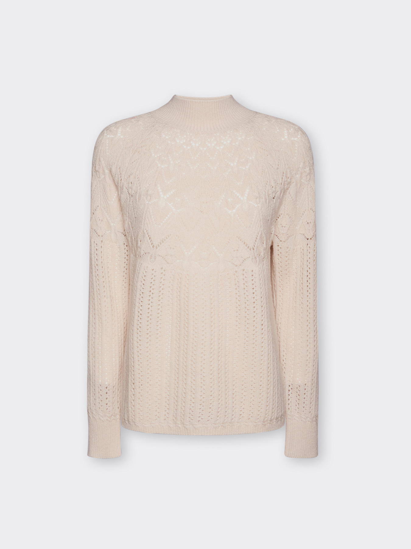 Durchbrochener Pullover aus reiner Wolle image number 4