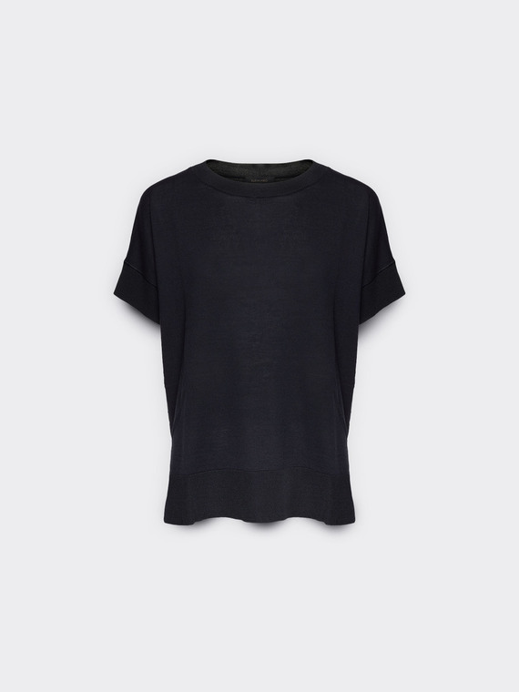 Kurz&auml;rmeliges Shirt aus Viskosemischung