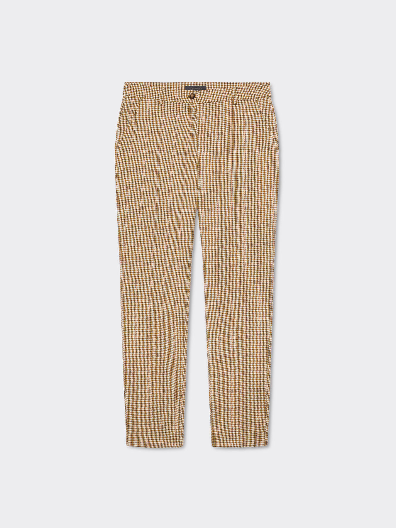 Straight checked trousers image number 4