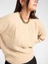 Maglia a trecce in pura lana image number 3