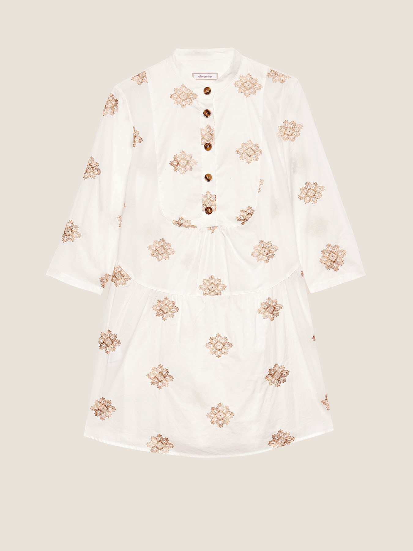 Tunica in mussola ricamata image number 3