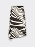 Printed viscose skirt image number 4