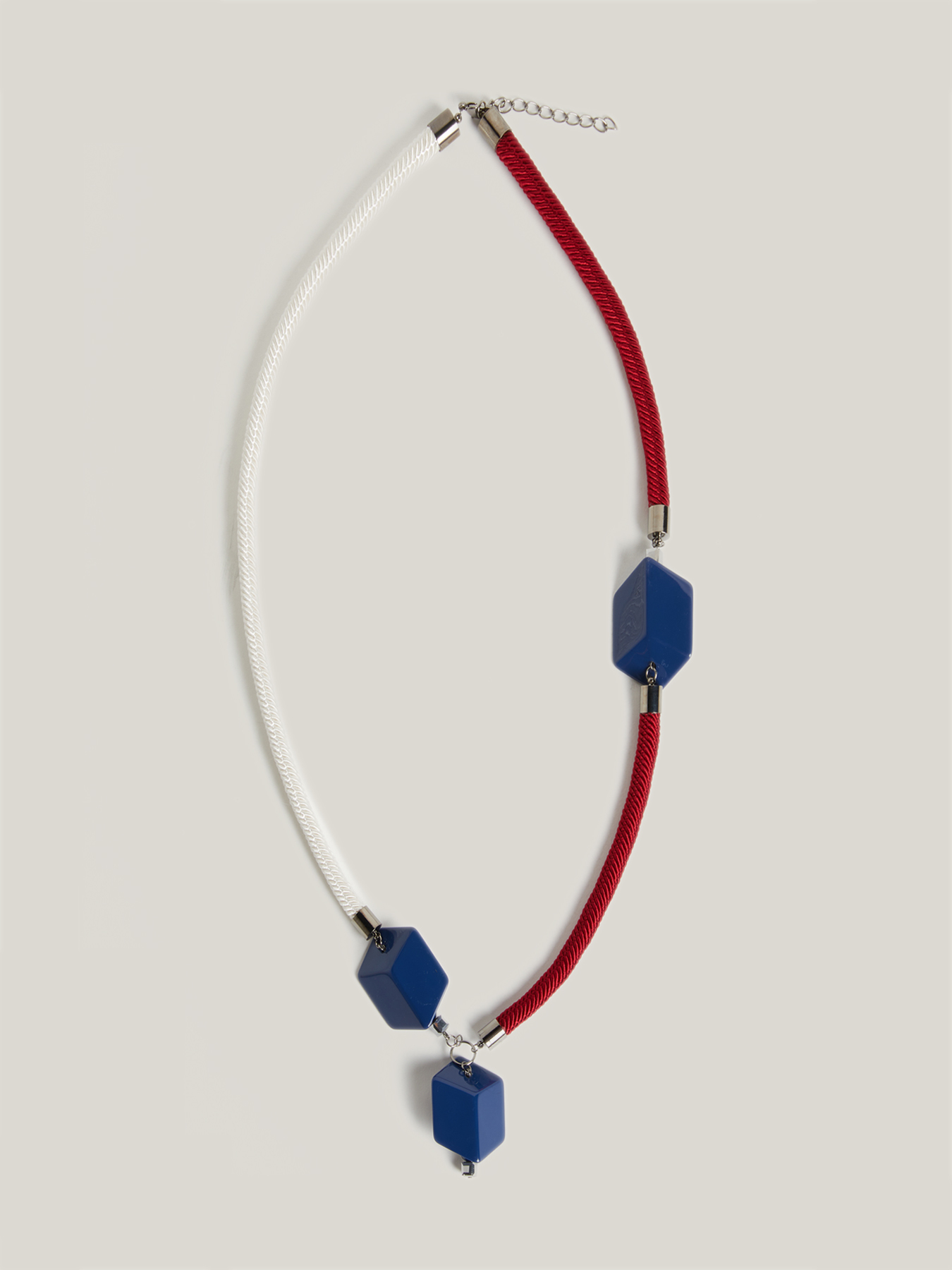 Necklace with geometric pendants image number 0