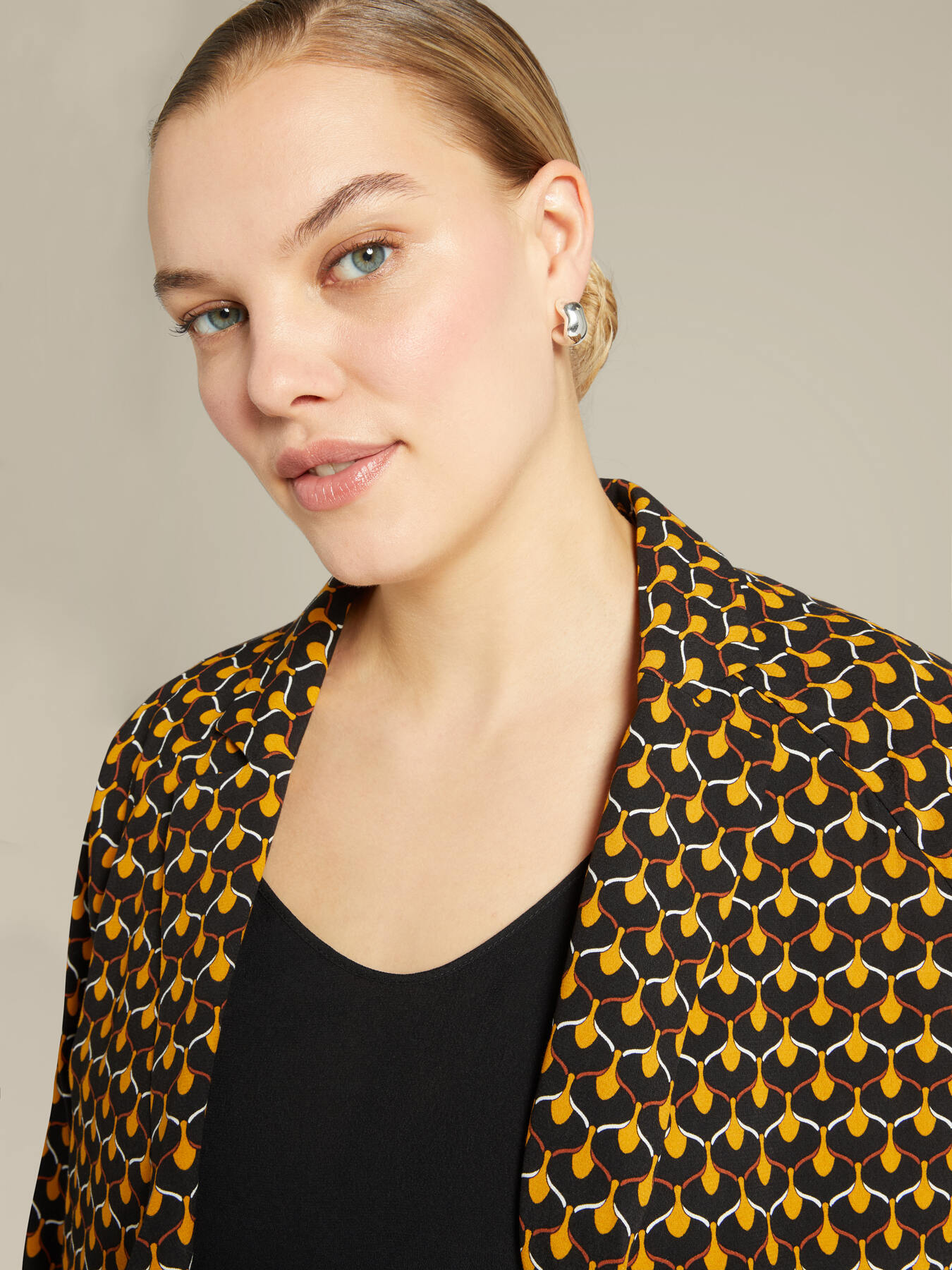 Blazer estampado de viscosa ECOVERO&trade; image number 3