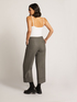 CROPPED-HOSE AUS STRETCH-FLANELL MIT GLENCHECK-MUSTER image number 1