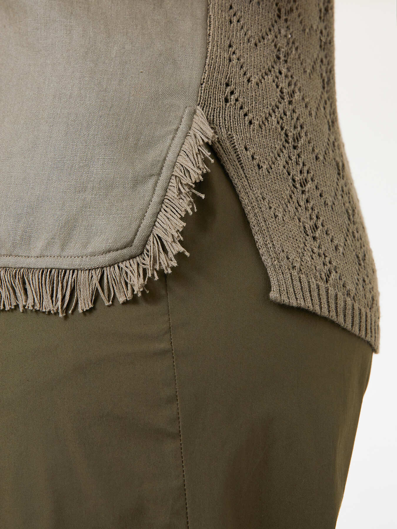 Top de linho e tric&ocirc; image number 4