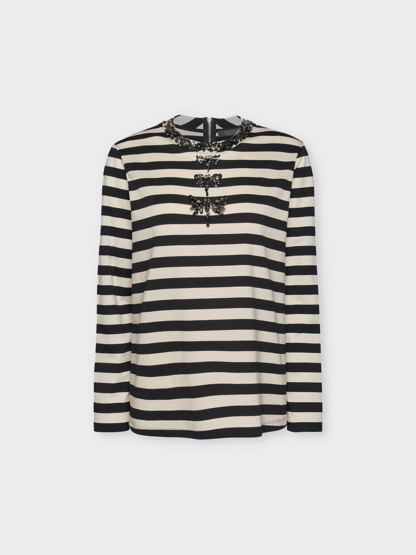 T-shirt ray&eacute; avec broderie de libellules image number 4