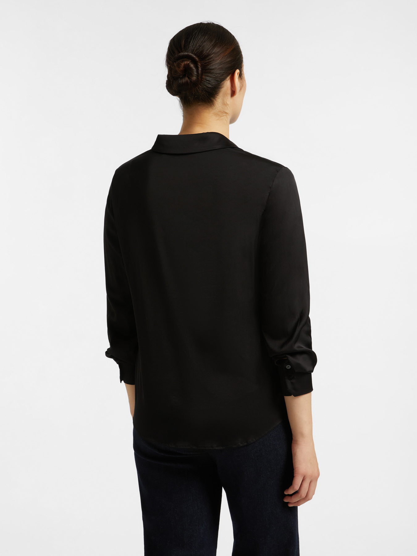 Hemdbluse aus Satin image number 1