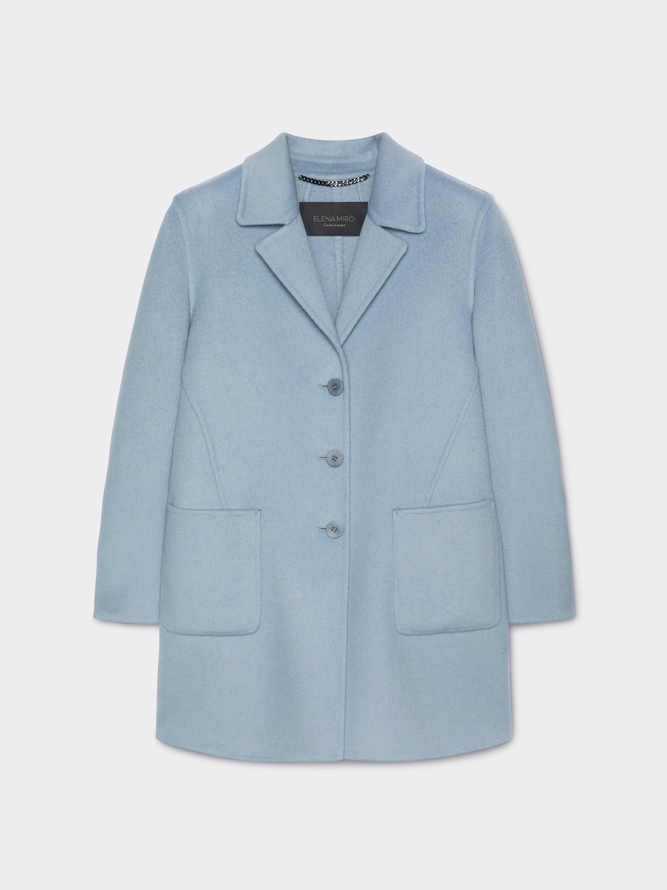 Tailored coat in double fabric image number 4