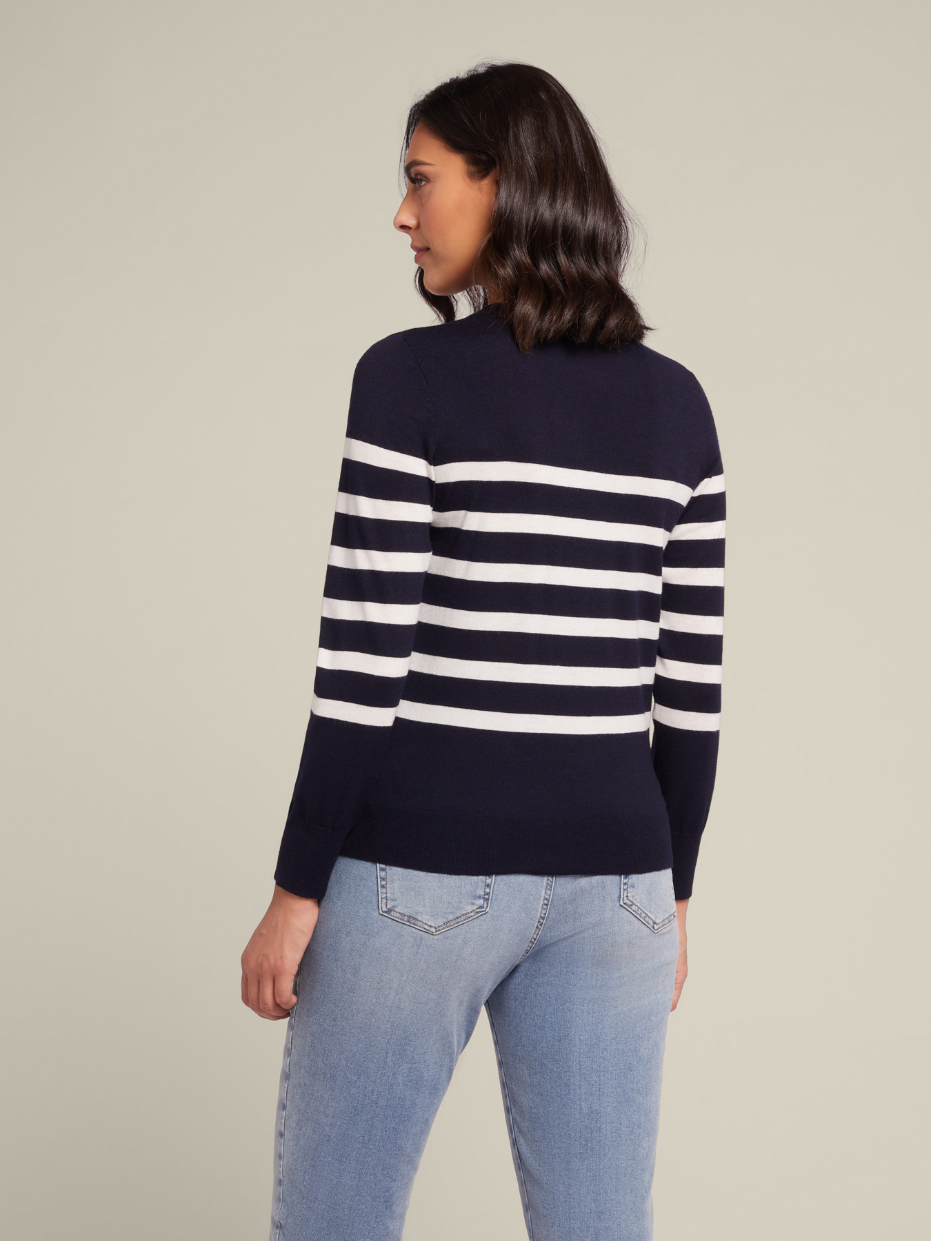 Pull a rayas de lana sostenible image number 1