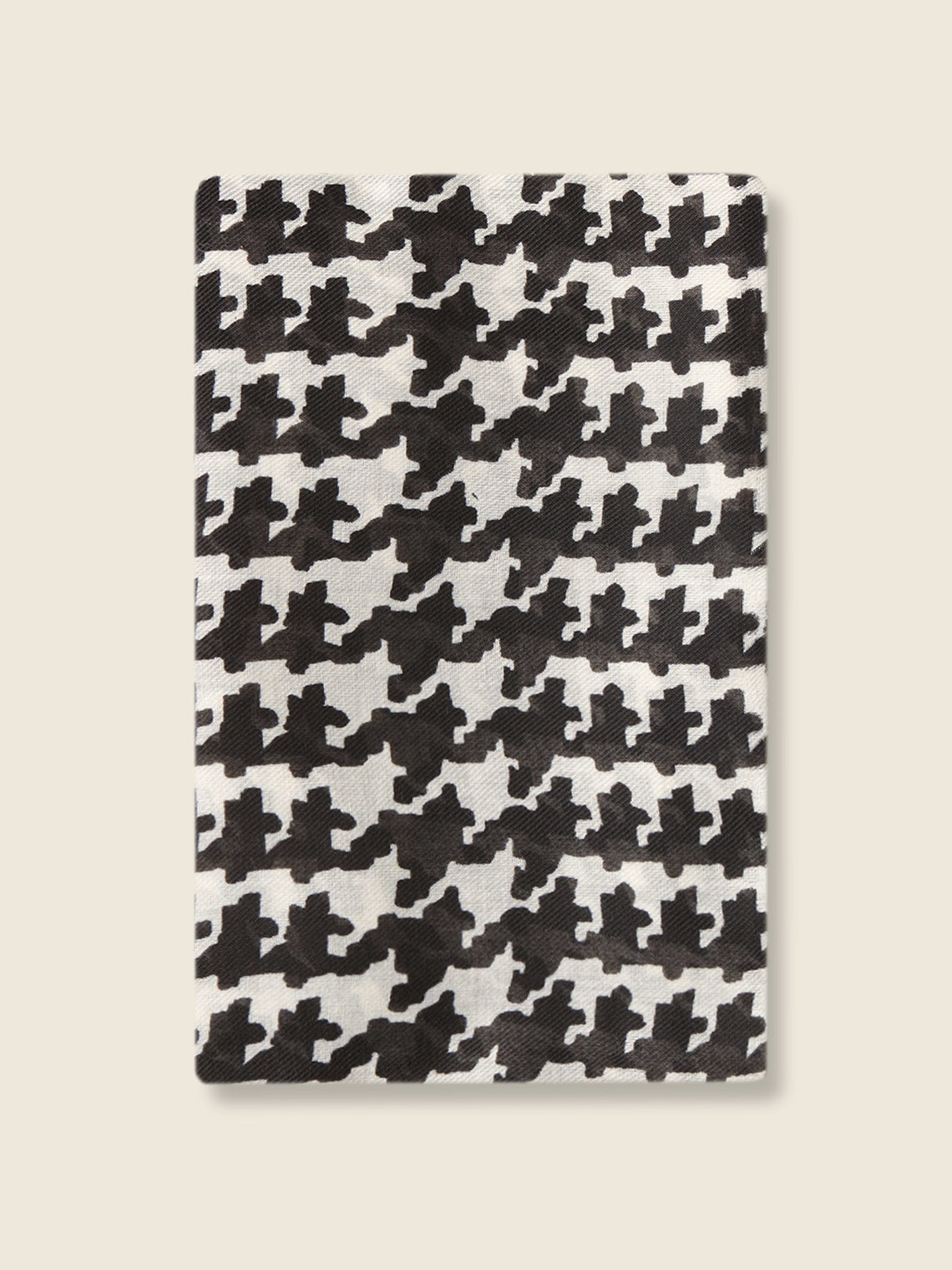 Elenamiro: Echarpe estampada pied de poule_3