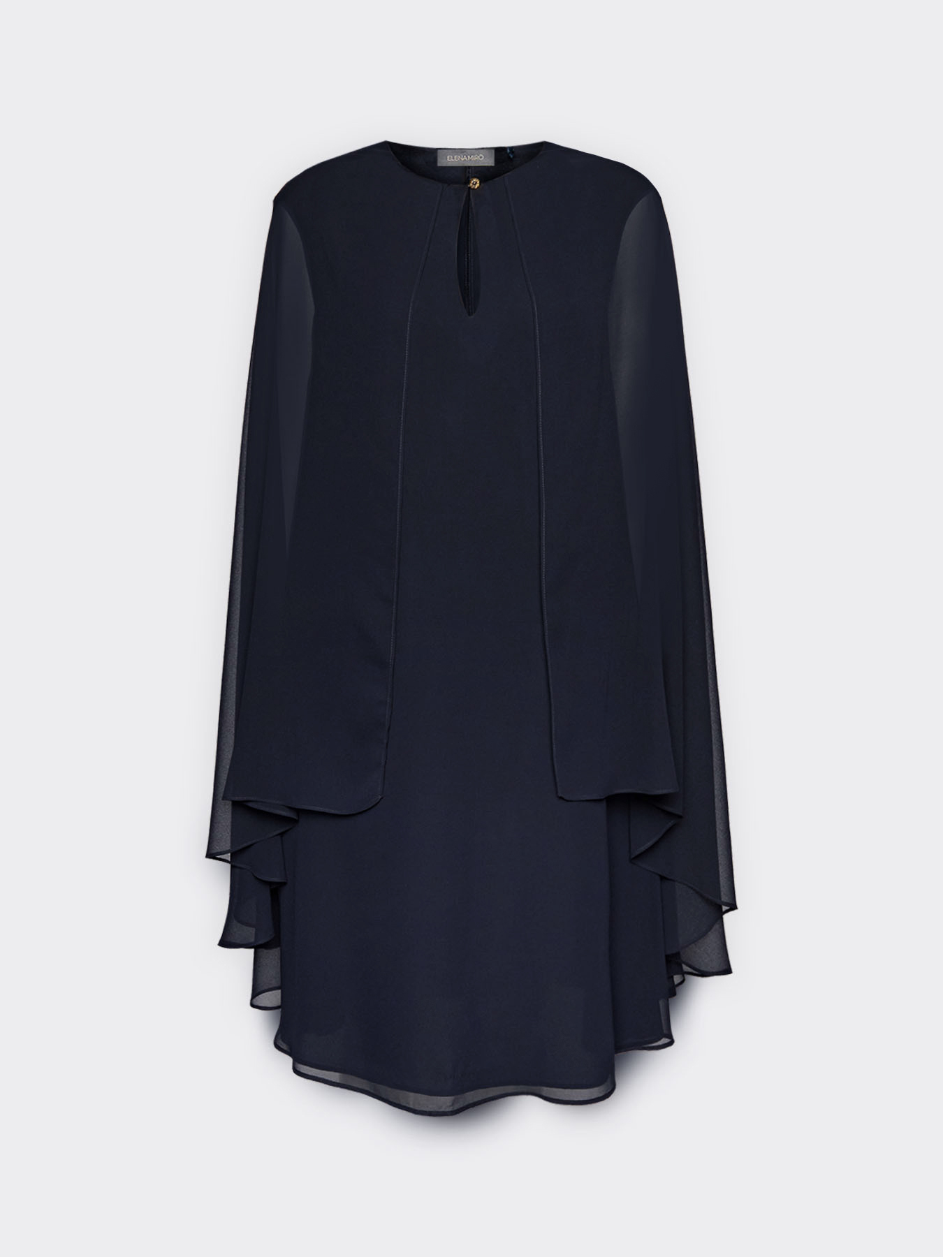 Vestido en capas de georgette image number 4