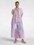 Camisa oversize de mezcla de lyocell a rayas image number 2