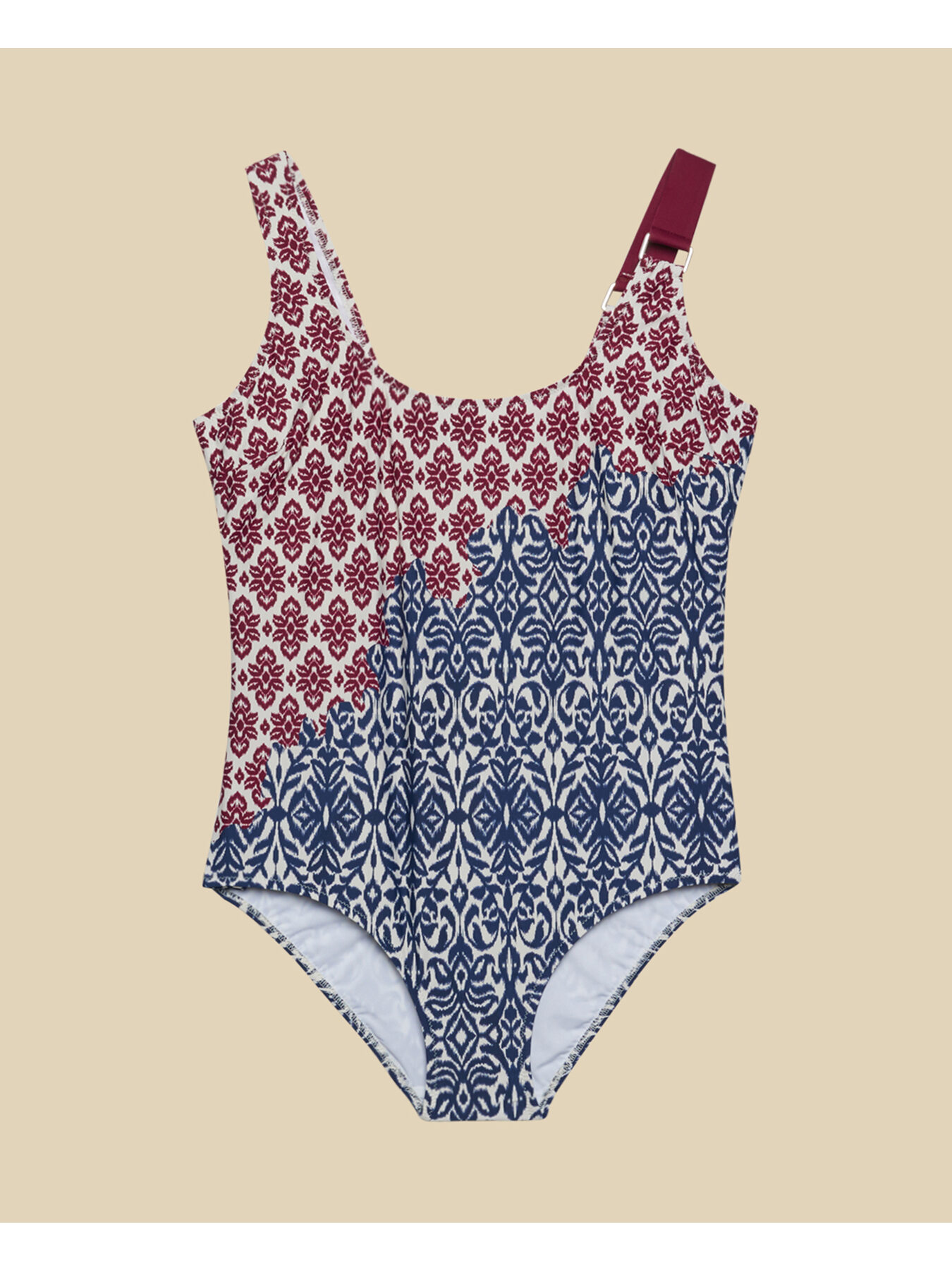Swimsuit with two-tone print image number 5
