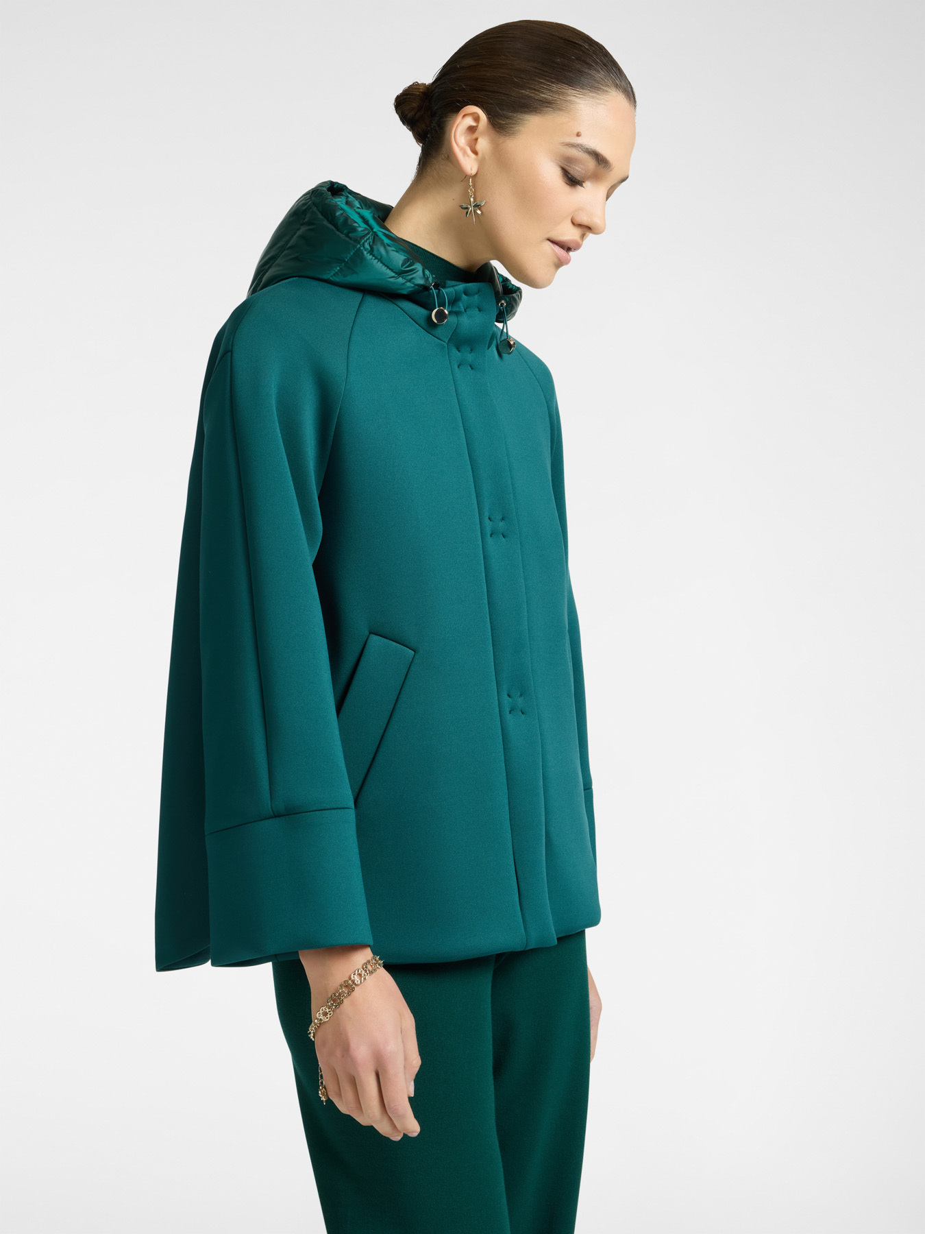 Scuba fabric coat image number 0