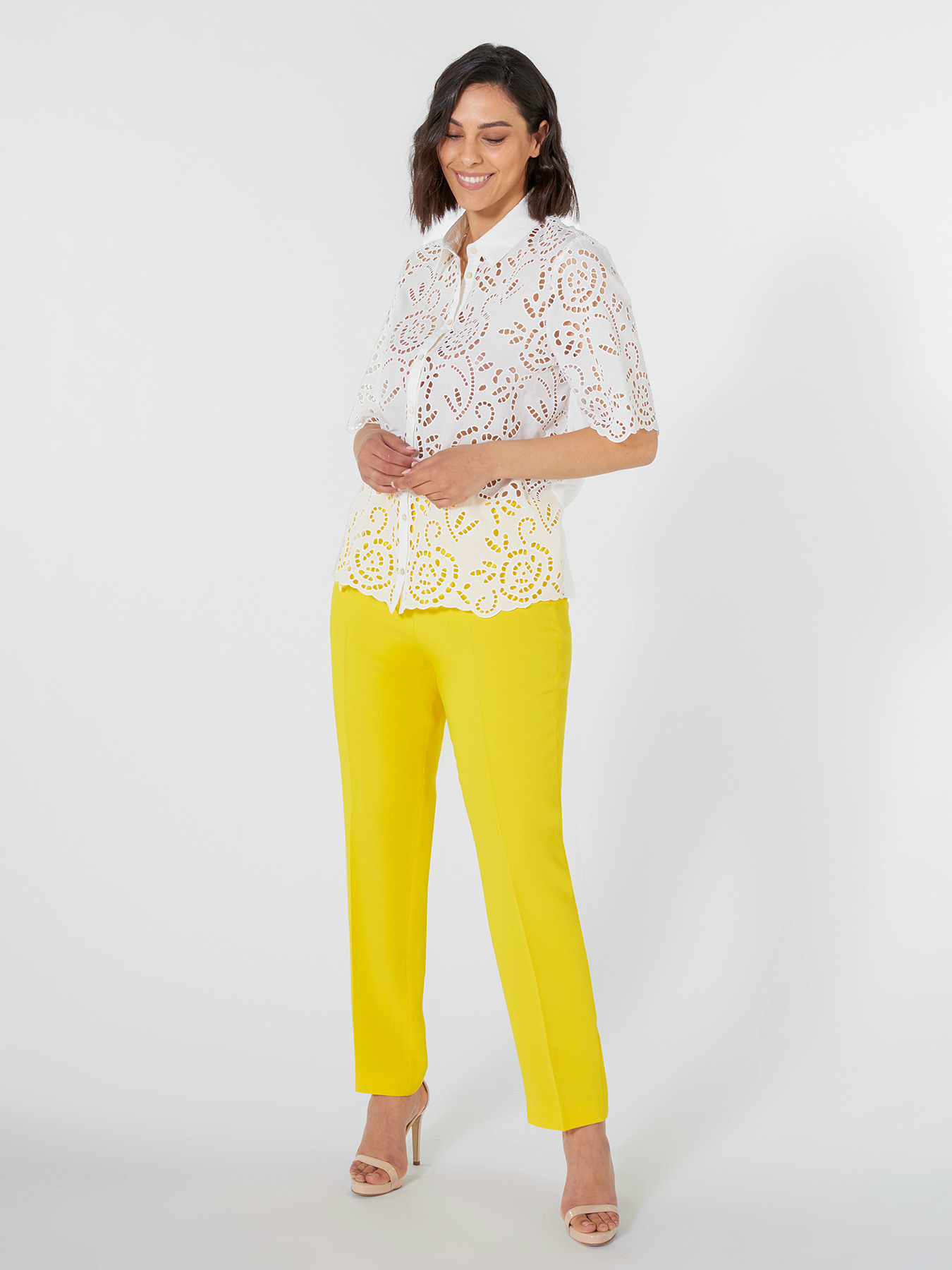 Slim-fit cady trousers image number 2