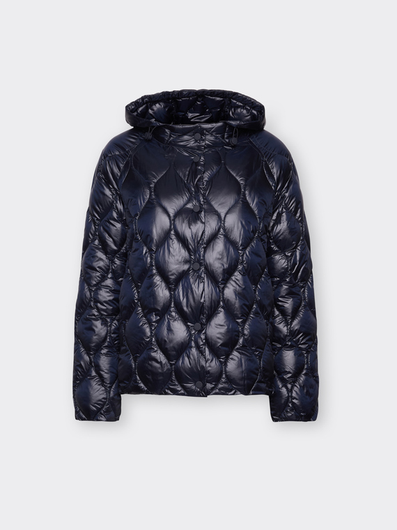 Leichte Daunenjacke aus gestepptem Nylon