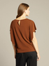 T-shirt with flounce sleeves image number 1