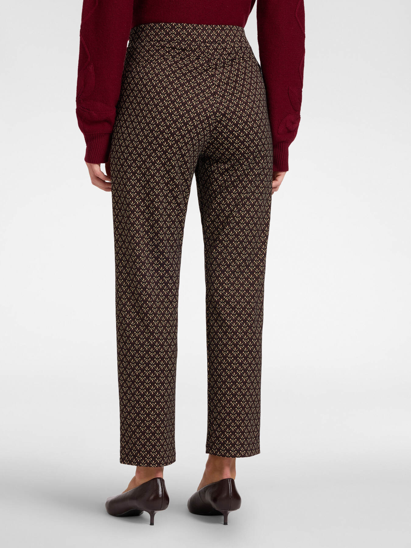 Pantalon droit jacquard image number 1