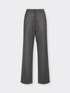 Pinstriped jacquard palazzo pants image number 4