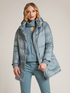 Long down jacket with detachable hood image number 3